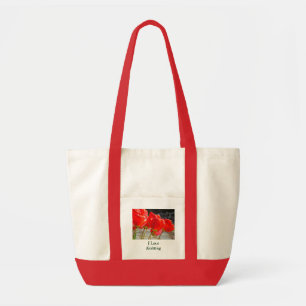 I Love Knitting tote bags Knitting yarn bag custom