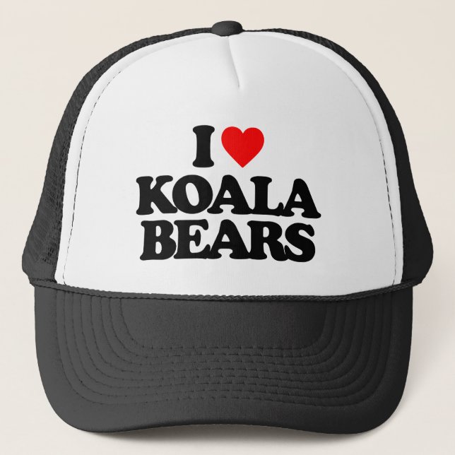 I LOVE KOALA BEARS TRUCKER HAT (Front)