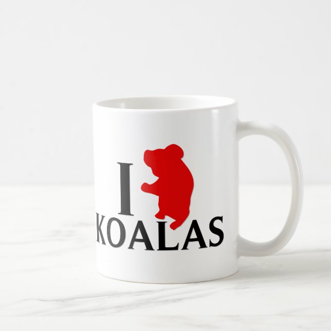 I Love Koalas Coffee Mug (Right)