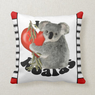 I Love Koalas Cute Cushion