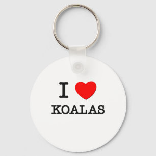 I Love Koalas Key Ring
