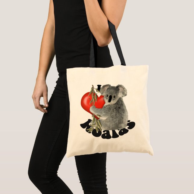I Love Koalas Tote Bag (Front (Product))