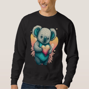 I Love Koalas Valentines Day Heart Animal Australi Sweatshirt