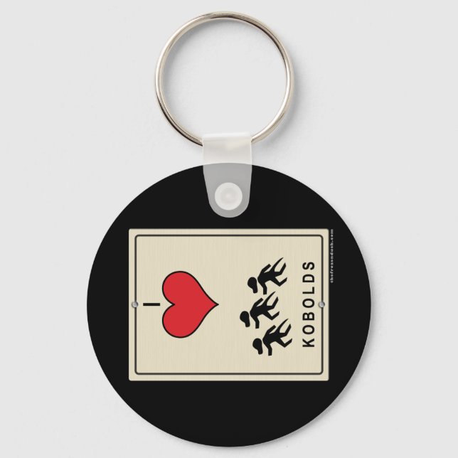 I Love Kobolds Key Ring (Front)