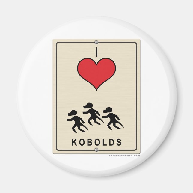 I Love Kobolds Magnet (Front)
