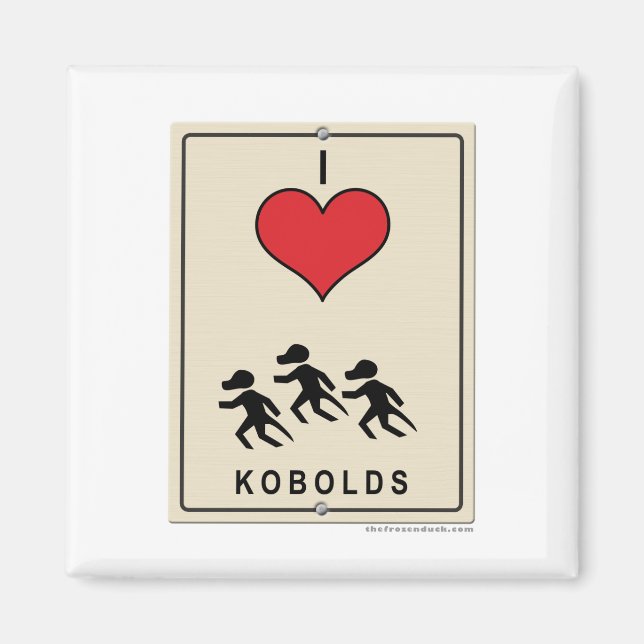 I Love Kobolds Magnet (Front)