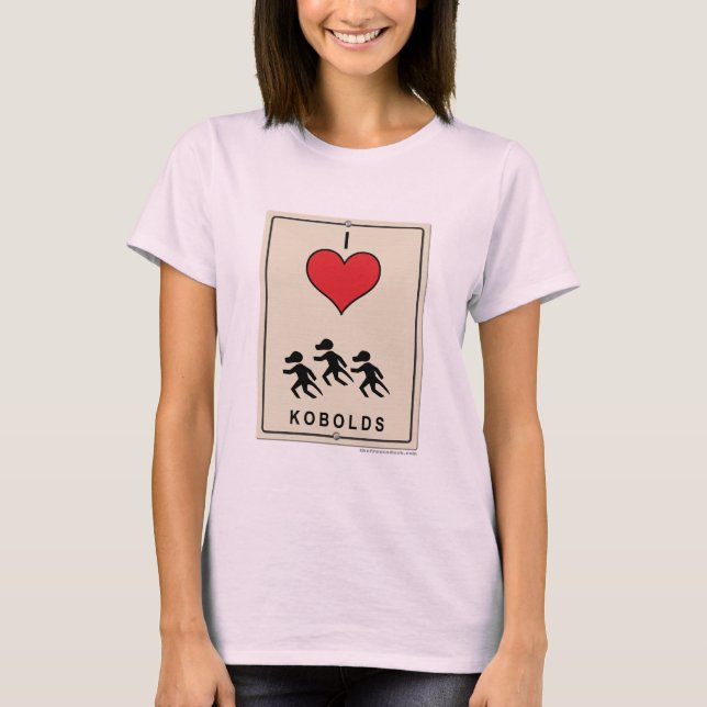 I Love Kobolds T-Shirt (Front)