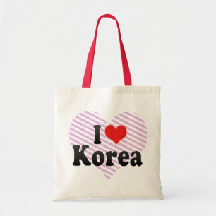 I Love Korea Tote Bag