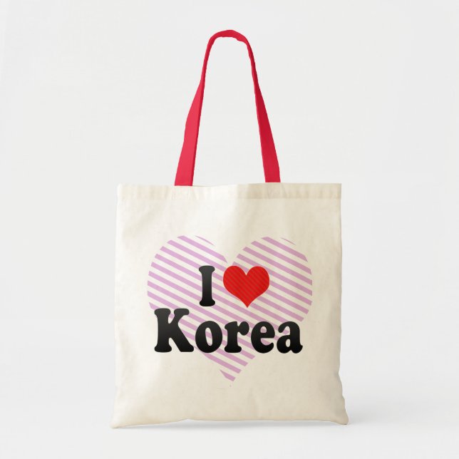 I Love Korea Tote Bag (Front)