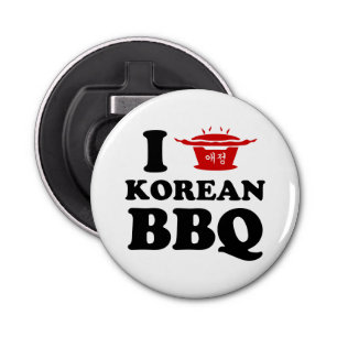 I Love Korean BBQ (고기구이) Bottle Opener