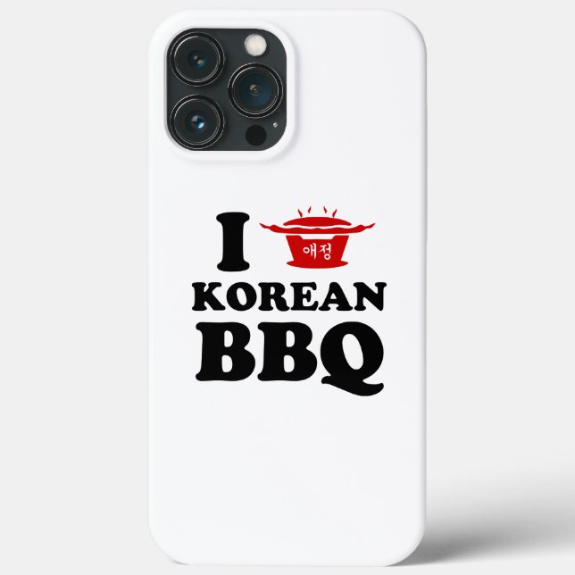 I Love Korean BBQ (고기구이) Case-Mate iPhone Case (Back)