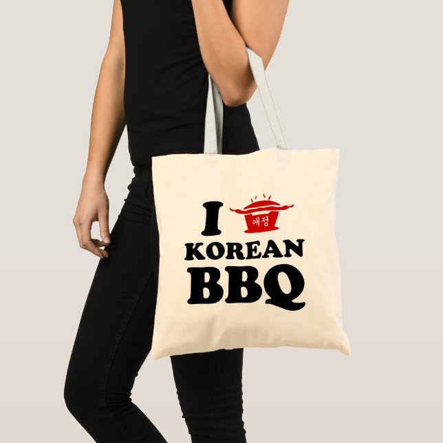 I Love Korean BBQ (고기구이) Tote Bag (Front (Product))
