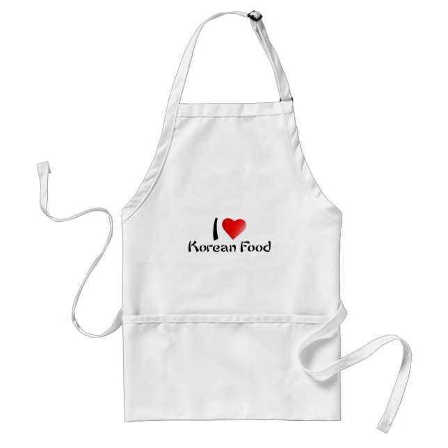 I LOVE KOREAN FOOD STANDARD APRON (Front)