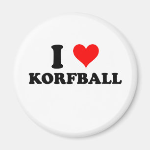 I Love Korfball Magnet