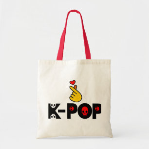 ♪♥I Love KPop Fabulous Chic Budget Tote Bag