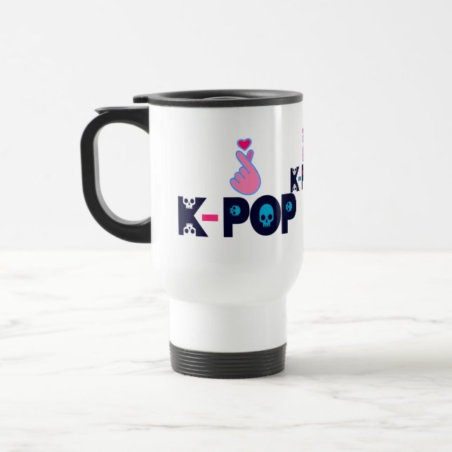 ♥I Love KPop Fabulous Commuter& Travel Mug (Left)