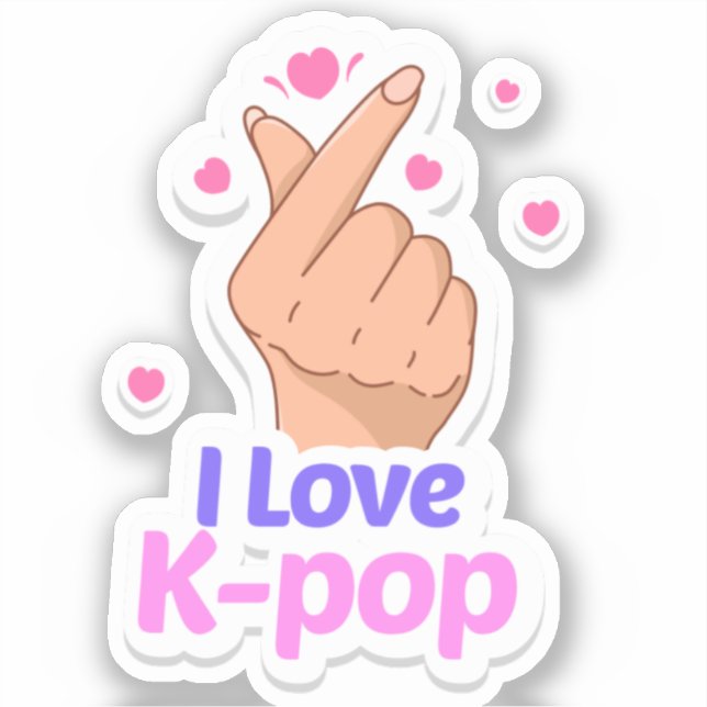 I Love Kpop Finger heart (Front)