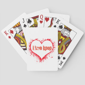I LOVE Kpop Playing Cards