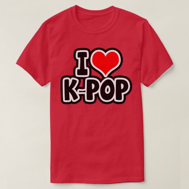 I Love KPop T-Shirt (Design Front)