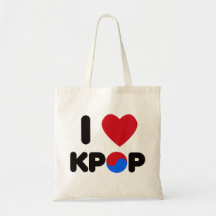 I Love Kpop Tote Bag