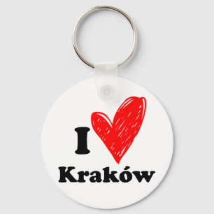 I Love Kraków Key Ring