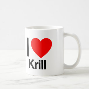 i love krill coffee mug