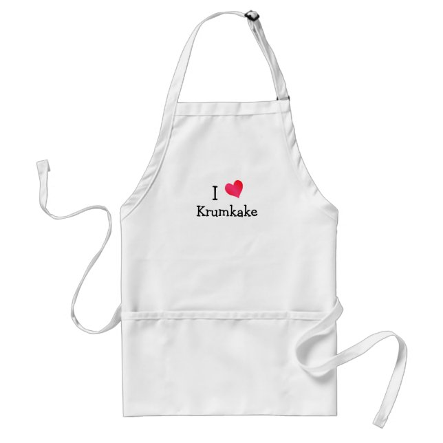 I Love Krumkake Standard Apron (Front)