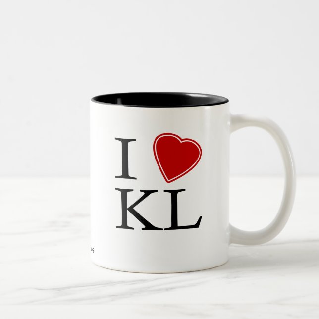 I Love Kuala Lumpur Two-Tone Coffee Mug (Right)