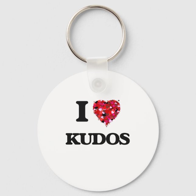 I Love Kudos Key Ring (Front)