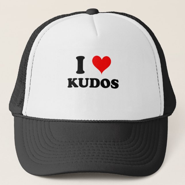 I Love Kudos Trucker Hat (Front)
