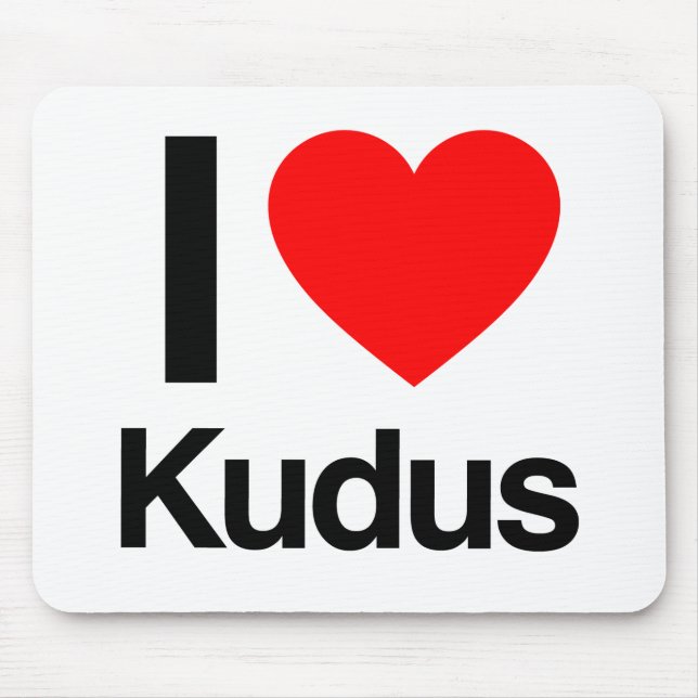 i love kudus mouse mat (Front)