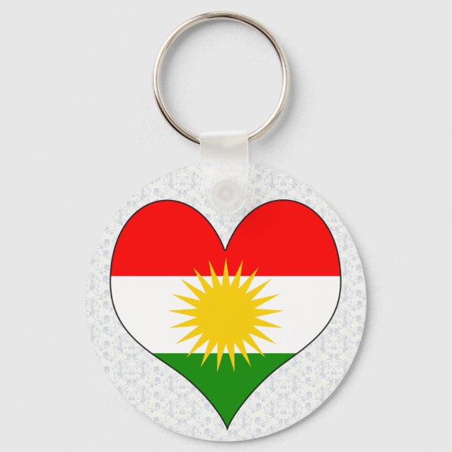 I Love Kurdistan Key Ring (Front)