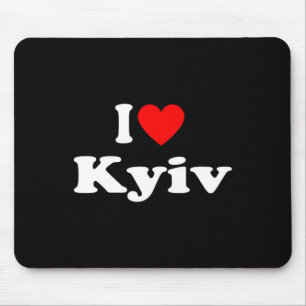 I Love Kyiv City Ukraine Clic Mouse Mat
