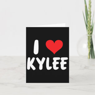 I Love Kylee - Heart - Name  Card