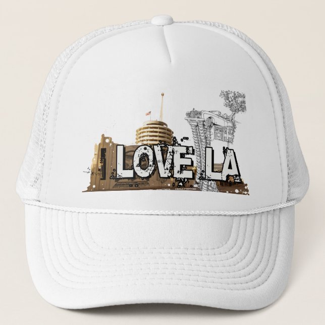 I love LA - Los Angeles Art #1 Trucker Hat (Front)