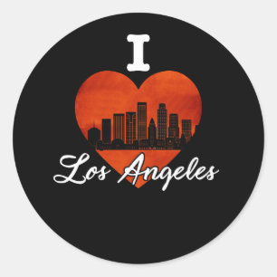 I Love LA Los Angeles Classic Round Sticker