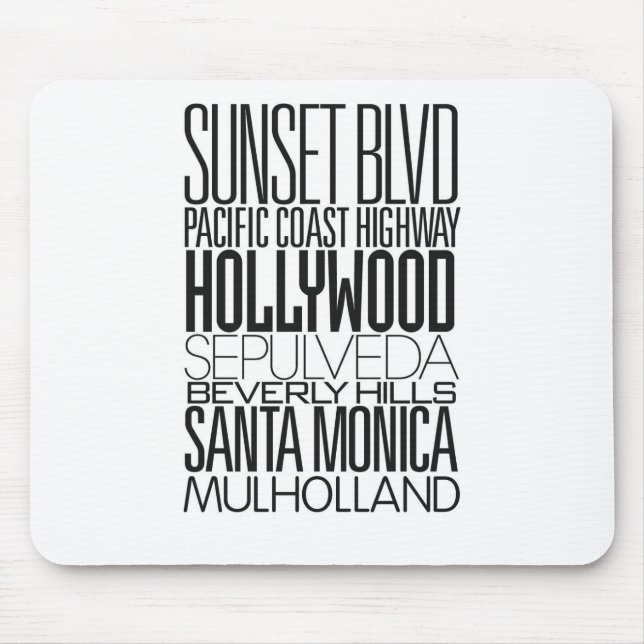 I Love LA Mouse Mat (Front)