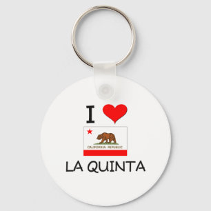 I Love LA QUINTA California Key Ring