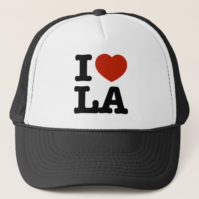 I Love LA Trucker Hat (Front)