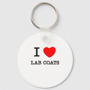 I Love Lab Coats Key Ring