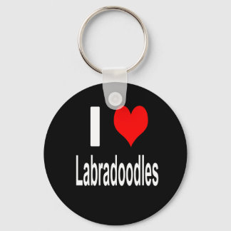 I Love Labradoodles Key Ring
