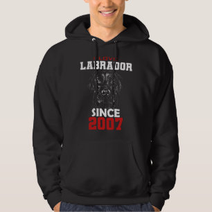 I love labrador since 2007 hoodie