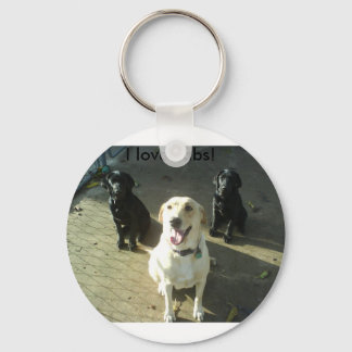 I love labs! key ring