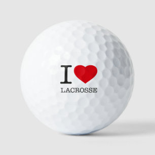 I LOVE LACROSSE GOLF BALLS