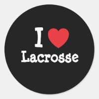 I love Lacrosse heart custom personalised