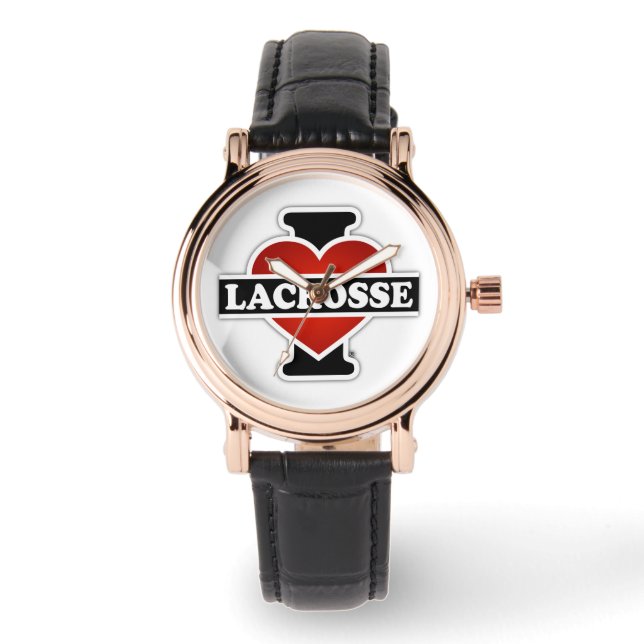 I Love Lacrosse Watch (Front)