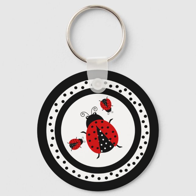 I Love Ladybugs Keychain (Front)