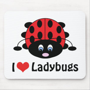 I Love Ladybugs Mousepad
