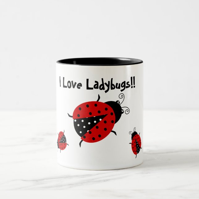 I Love Ladybugs Mug (Center)