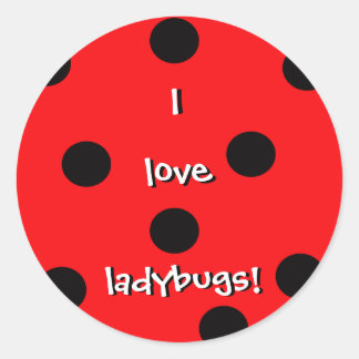 I Love Ladybugs Sticker